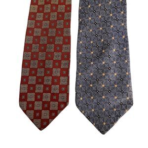 Neck Tie Lot of 2 Jos A Bank Executive Collection Bill Robinson